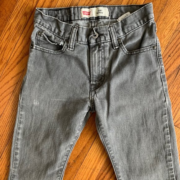 Levi's Gray 510 Skinny 14 Regular Boy's Jeans - Picture 3 of 7